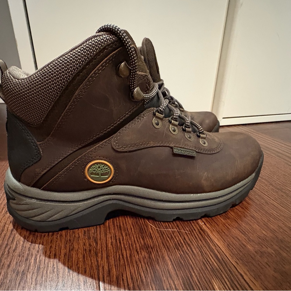 Men’s Timberland Brown Leather Waterproof Hiking Boots
